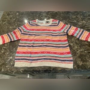 Talbots Multicolor Knit Sweater